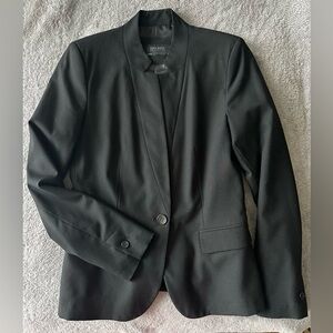 Zara Black Single Breasted Button Suiting Jacket/ Blazer